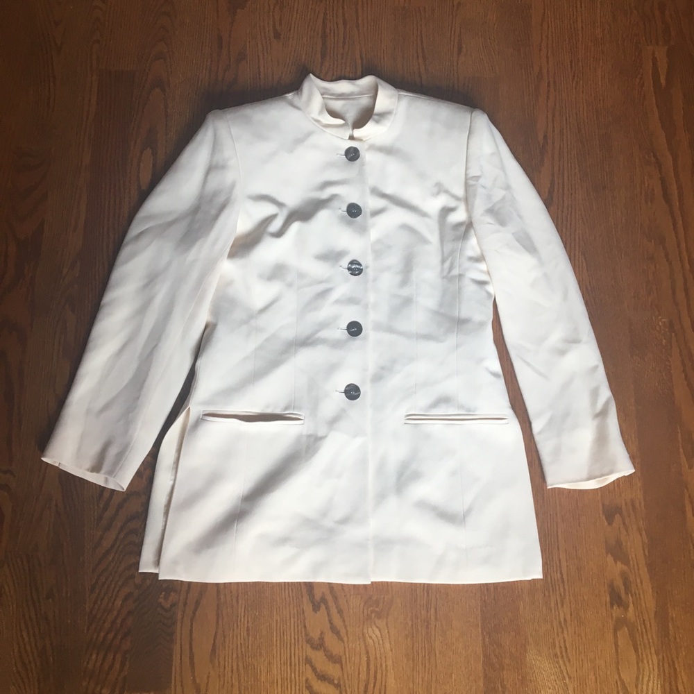 Vintage Cream Blazer Jacket Size Small